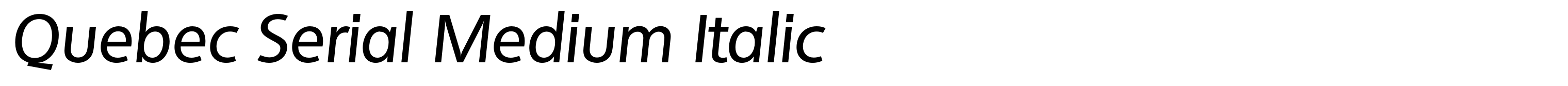 Quebec Serial Medium Italic